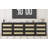 Rattan 6-Drawer Dresser, Modern Double Dresser with Woven Front for Bedroom & Living Room