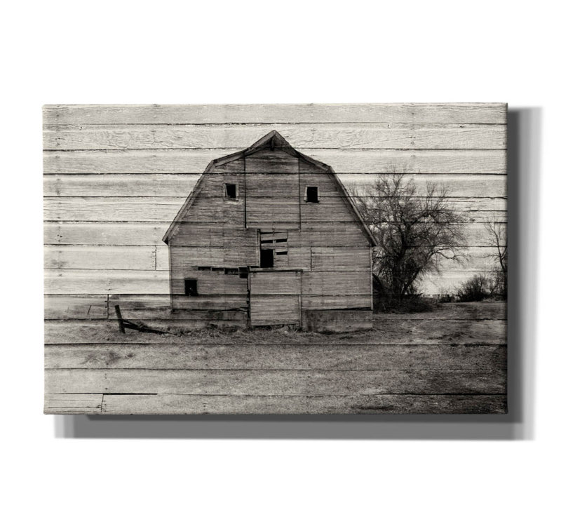 «Lost Farmstead On The Prairie 069» par Gordon Semmens, H 12 po x l 18 po x P 0,75 po