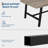 Rectangular Dining Table for 6-8, Modern Industrial Sturdy Table, Heat-Resistant-976274484