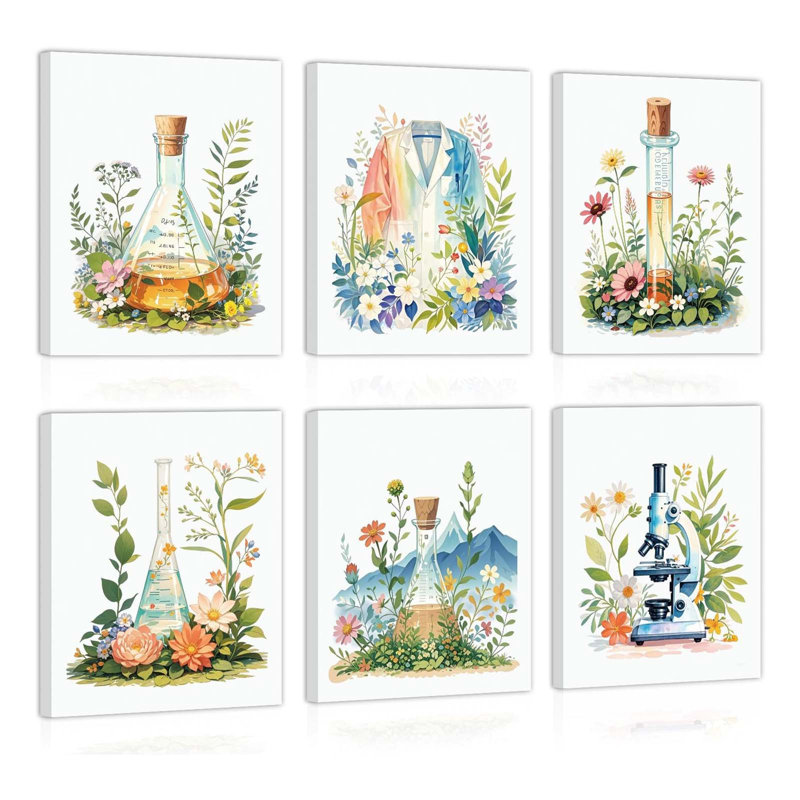 6 Piece Wrapped Canvas Print