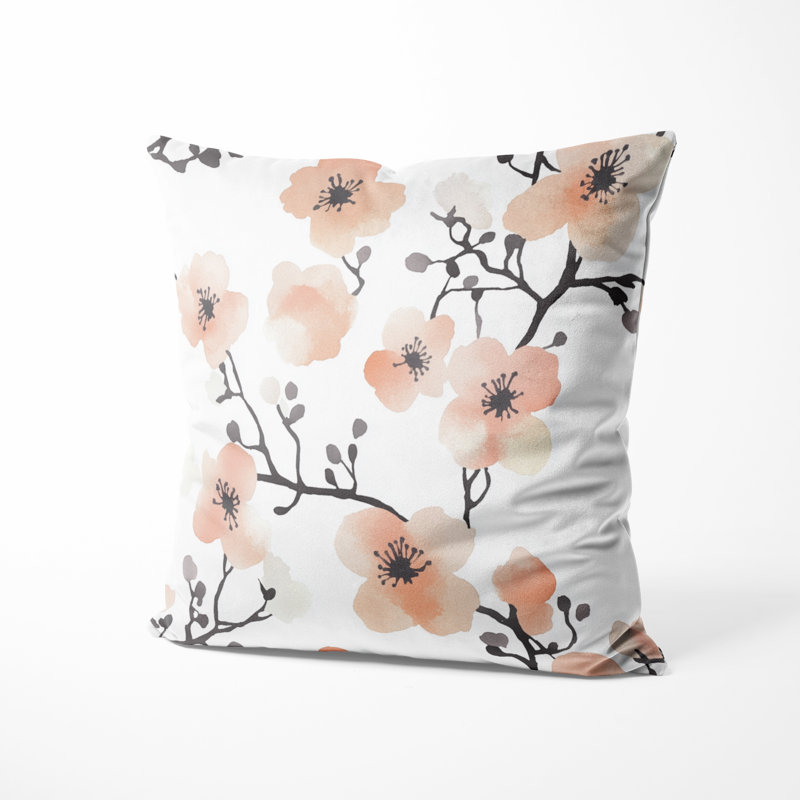 Coussin Floral, H 18 po x l 18 po