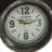 Roman Numeral Metal Mechanical Tabletop Clock with Alarm-1596623410