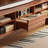 Retro design simple solid wood TV cabinet