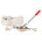 Rope Puller, 3/4 Tonne (1,653 lbs) Pulling Capacity, with 100' of 0.6" dia. Rope, 2 Hook