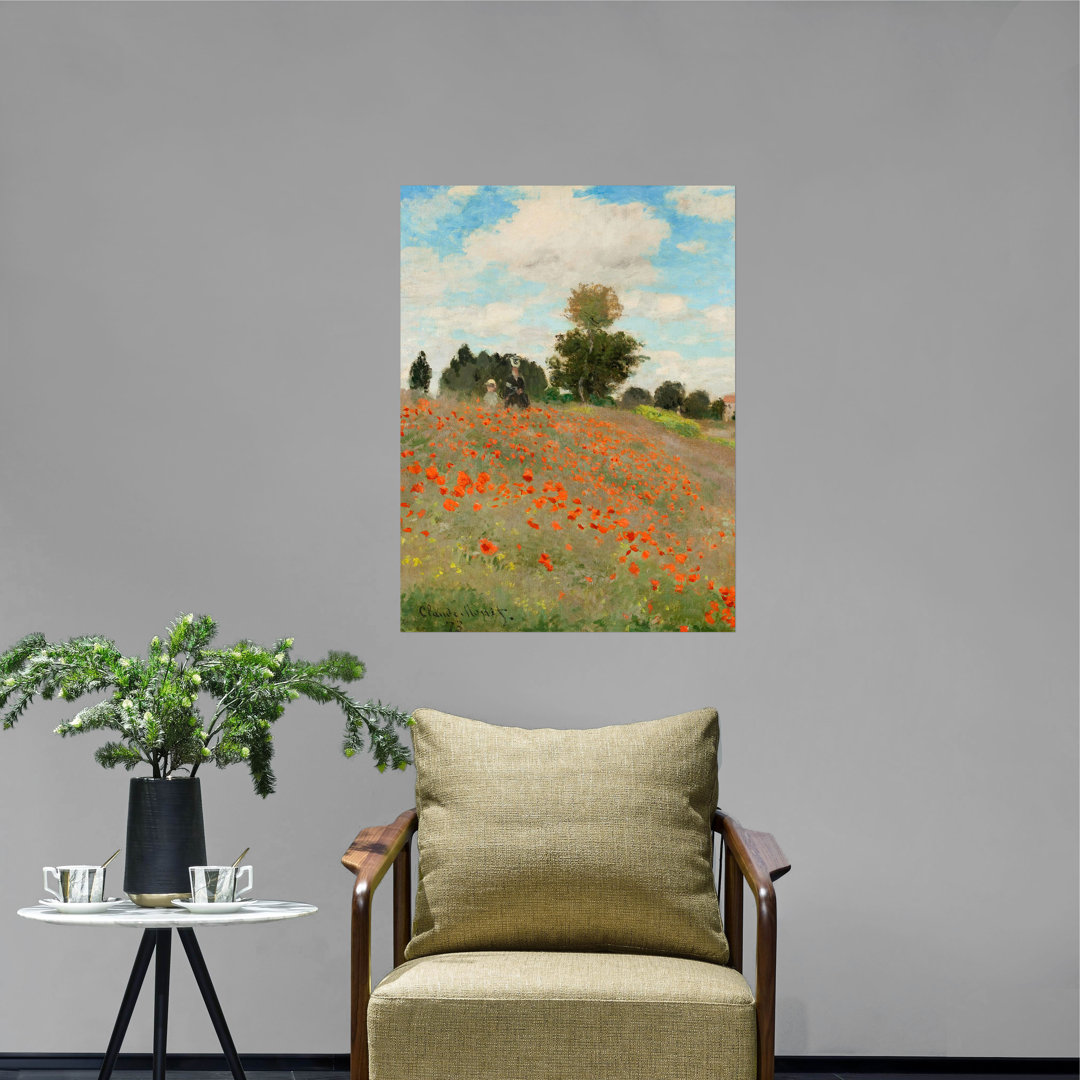 Poster Coquelicots von Claude Monet