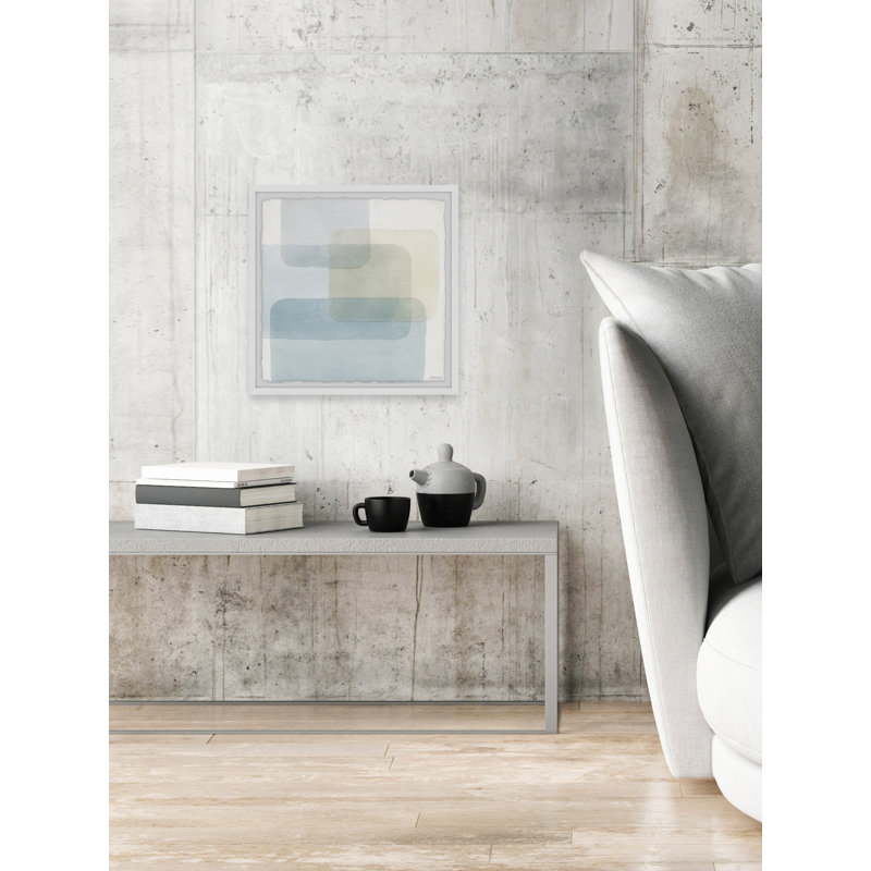 Boxes Meet - Single Picture Frame Painting, 41 cm H x 41 cm W