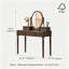 Table de coiffeuse en bois massif avec miroir réglable et 3 tiroirs Alden-130068402-134230263