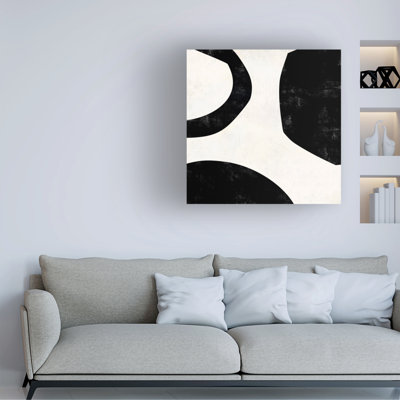 Wrapped Canvas Wall Art - Laura Gibson  'The Space Between I' Wall Art for Living Room, Bedroom, or Office Décor  - 14x14