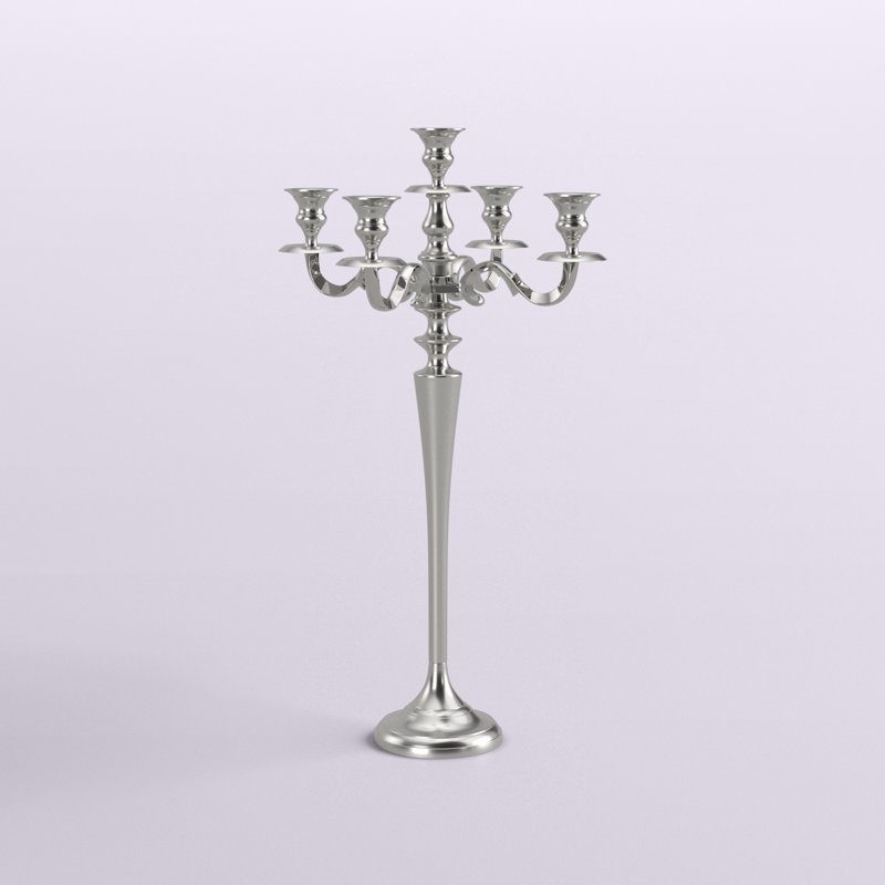 24'' H Aluminum Tabletop Candelabra