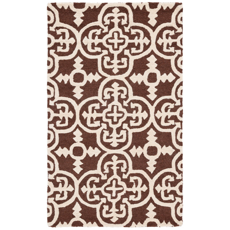 Cambridge Hand Tufted Wool Geometric Rug, Rectangle 3' x 5'