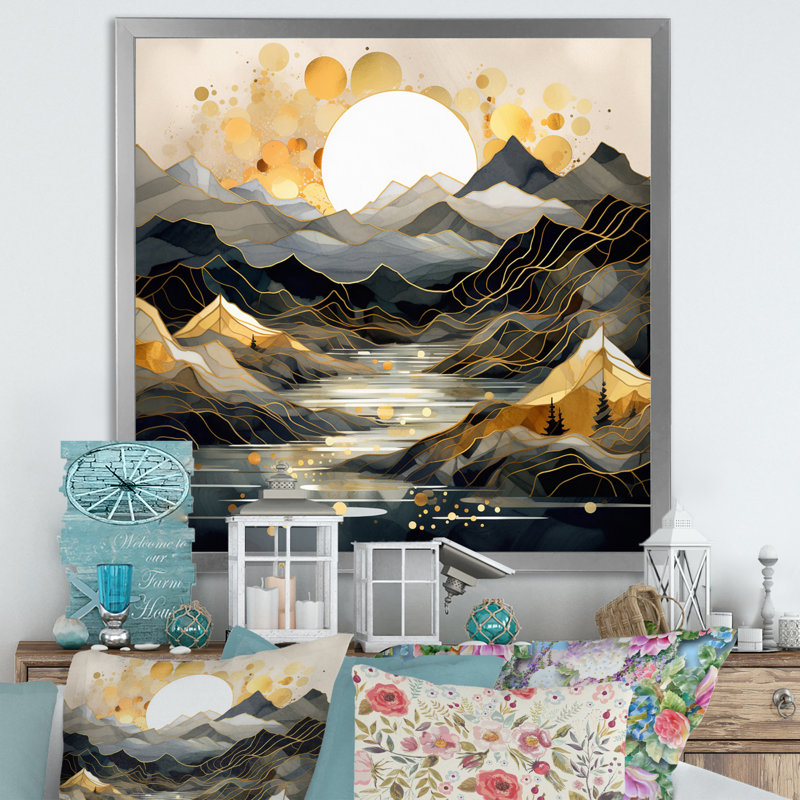 Scandinavian Simplicity II - impression d'art sur toile scandinave, Cadre simple argenté, H 24 po x l 24 po x P 1 po