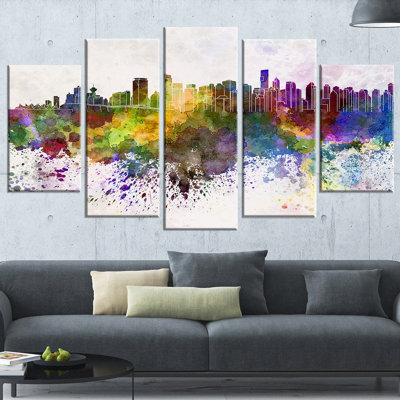 " Vancouver Skyline " 5 - Pieces