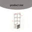 Corner Shelf, 6-Tier Corner Storage Rack with Storage Space and Fabric Drawer-137866605