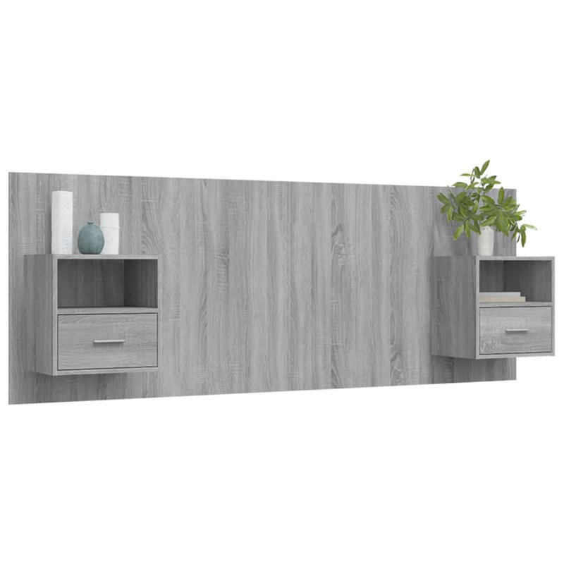 Headboard, Small Double (4'), Grey Sonoma