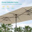 Parasol de marché rectangulaire 180 po x 108 po Ruhena-1422597093