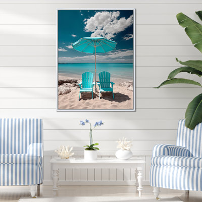 «Beach Sandy Escape Chairs», reproduction sur toile