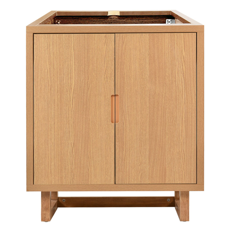 [Cabinet seulement] Meuble-lavabo de 30 po (lavabo non inclus), Bois, Or brossé