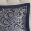 Ensembles de literie de luxe bleu marine, jacquard en polyester, style moderne pour la maison