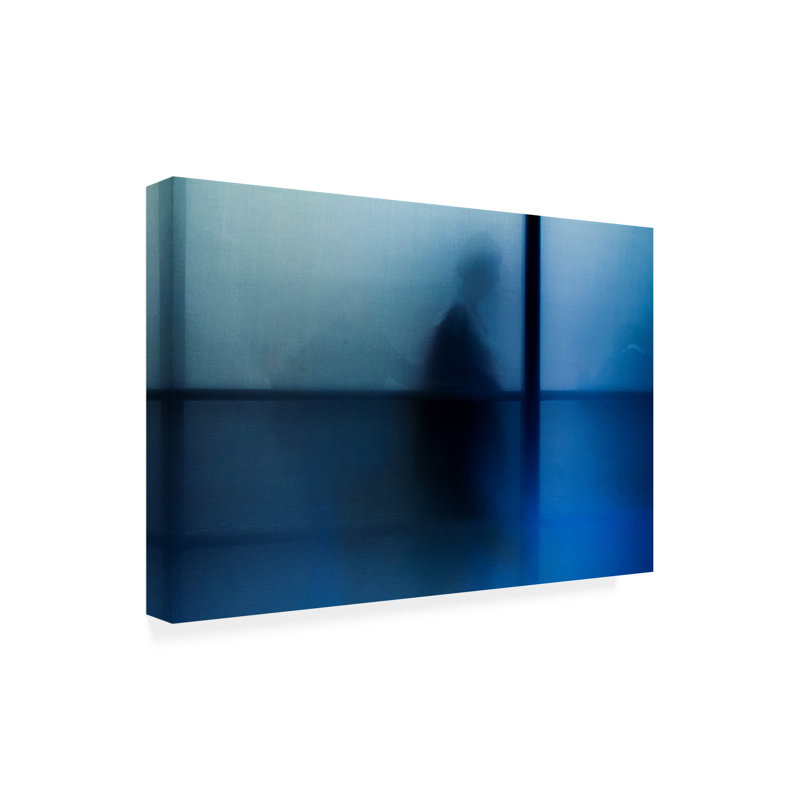 Art sur toile bleu Rouleau Carlo Tonti, H 12 po x l 19 po