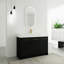 Meuble-lavabo autoportant de 48 pouces avec lavabo en résine et porte à fermeture douce, conception moderne pour des solutions de rangement élégantes