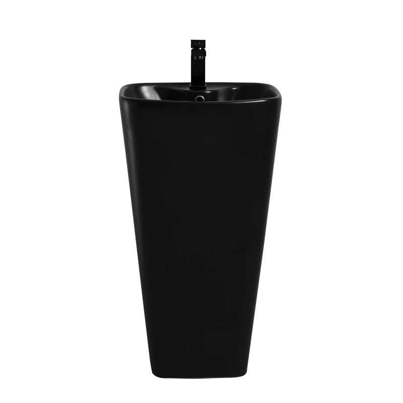 Lavabo de salle de bain 33 po, Noir