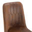 Une chaise de salle à manger moderne avec dossier en cuir PU et pieds en métal, idéale pour les cuisines, les chambres et les bureaux-890198747-890837813-892368513