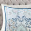 Housse de couette 3 pièces en coton à motifs floraux et géométriques, réversible.