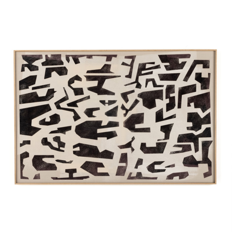 Block II Painting by Coup D'Esprit, 40" H x 60" W x 2" D