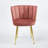 Modern Velvet Dining Chair Set Of 2 With Ergonomic Design, Iron Tube Legs, And Comfortable Backrest For Elegant Seating-1389456171