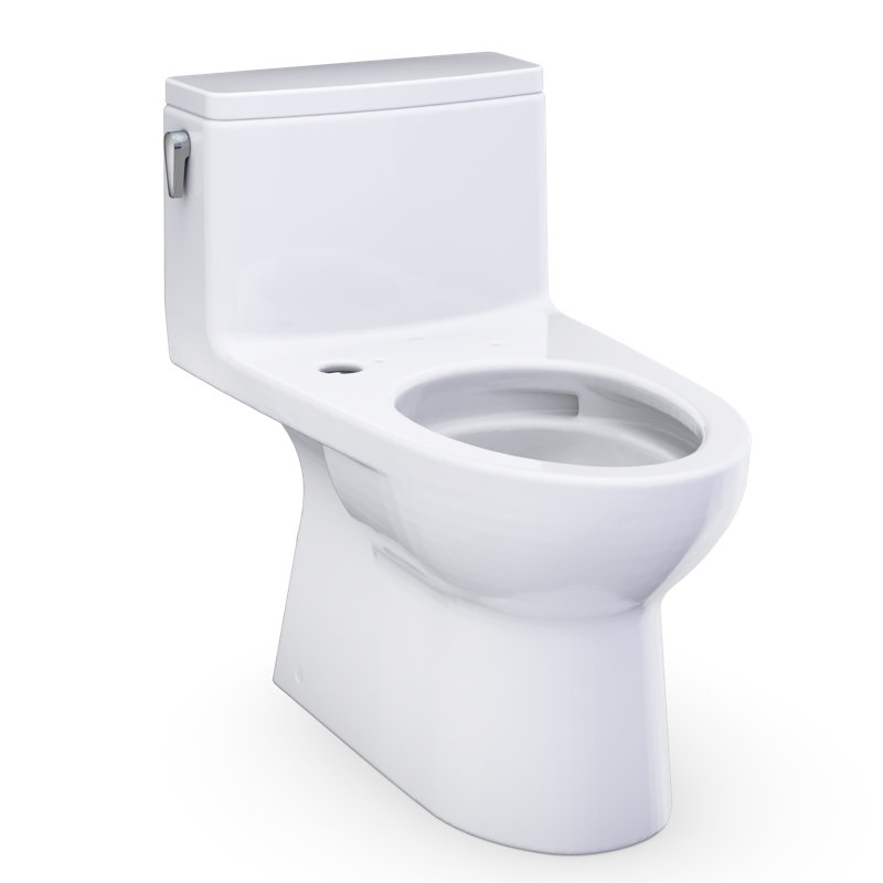 TOTO Redington 1G One-Piece Elongated 1.0 GPF WASHLET+ and Auto Flush Ready Universal Height Toilet with CEFIONTECT, Cotton White - CST672CUFGAT40#01