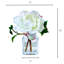 Peony Flower Arrangement in Glass Vase-740358733