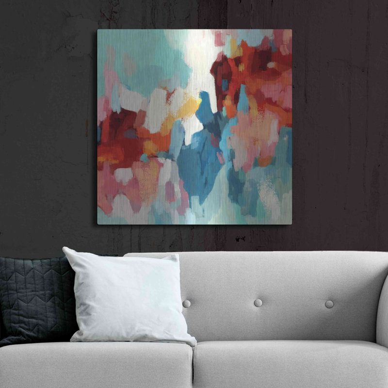 Orren Ellis «Abstraction 2» par Christov Art, art mural en métal, H 36 po x l 36 po