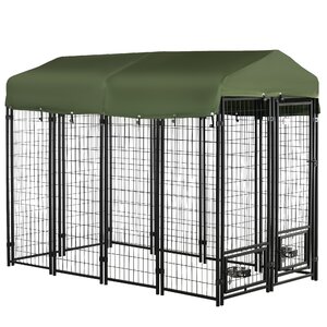 Outdoor Dog Lockable Welded  Pen ((Incomplete box)) 