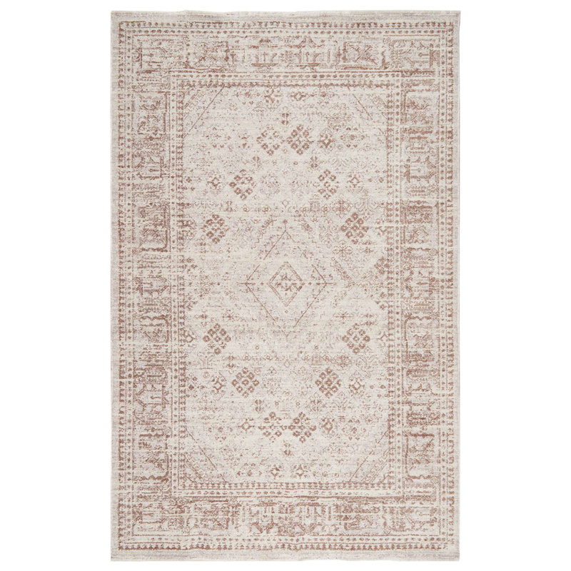 Tapis à motif de diamants imperia Heirloom, Rectangle 5 pi x 7 pi 6 po