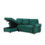 Canapé-lit modulaire réversible en tissu de velours 96,5 po Modern Sofa Ashton-2116658559