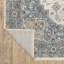 Tapis oriental en polyester tissé à la machine bleu / ivoire Raymir-615898928