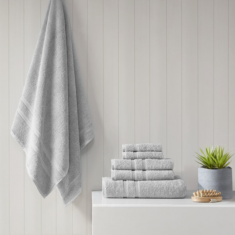 Ensemble de serviettes 6 pièces Aegean Gray, gris