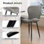 Chaise d'appoint rembourrée Modern (ensemble de 4)-171374287-171374321