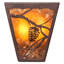 Applique murale à deux lumières Loon Peak® BC453BB917E94BD7BE349F59B874D51B de la collection Whispering Pines au fini bronze acajou, 17,00 po
