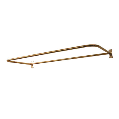48'' D-Shaped Shower Curtain Rod