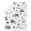 Couverture pour bébé en polyester Construction Truck