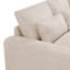 Canapé modulaire réversible de 129 po en lin et chaise longue avec repose-pieds-1068273176