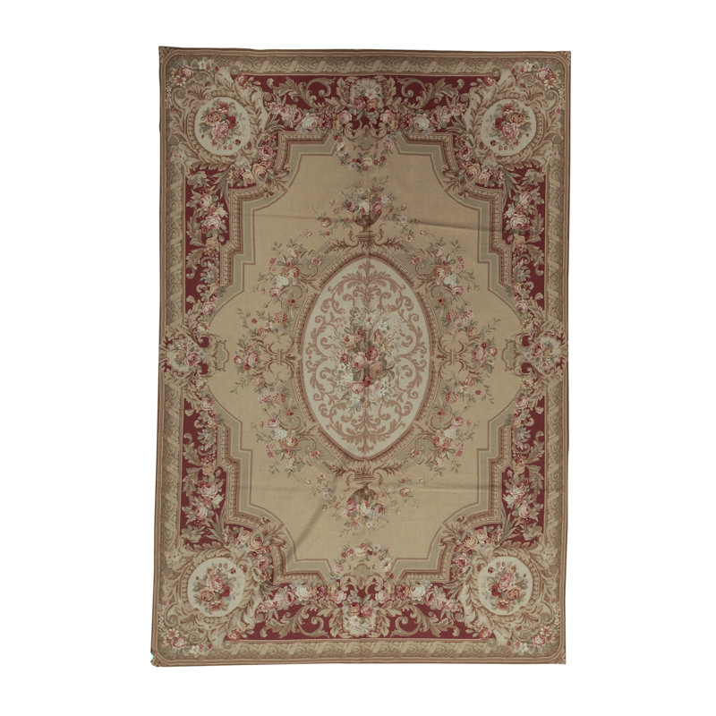 Petitepoint Hand Woven Wool Oriental Area Rug
