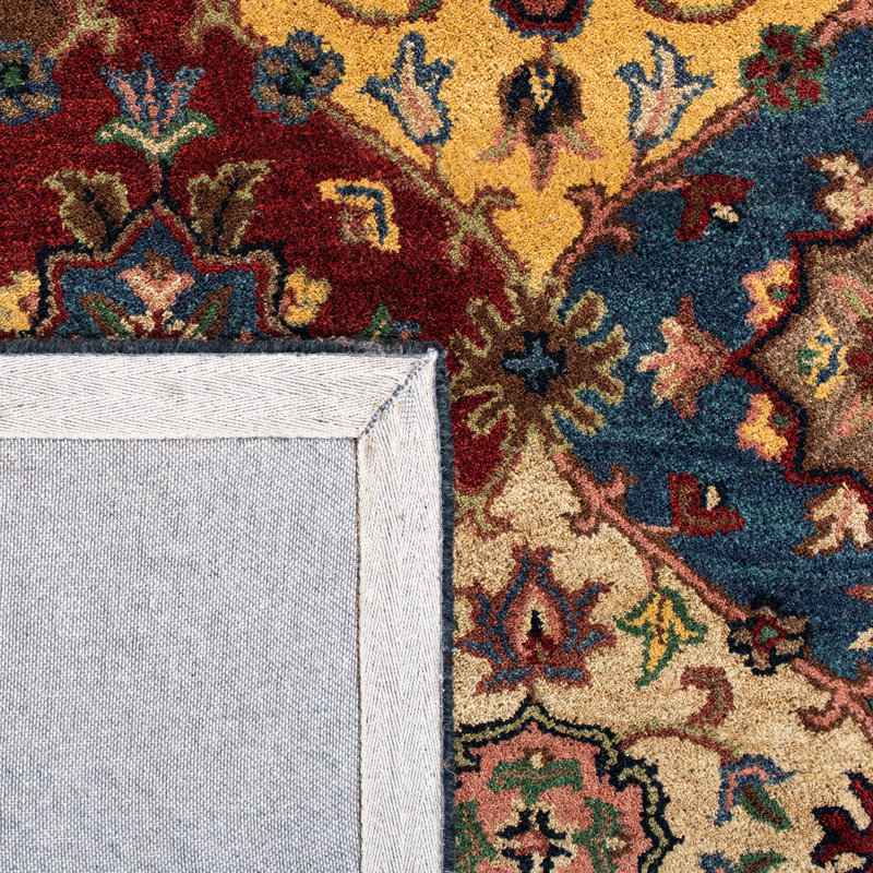 Balthrop Hand Tufted Wool Oriental Rug, Oval 4'6" x 6'6" 