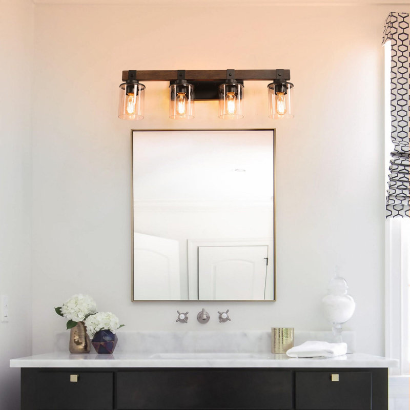 Miroir de salle de bain rustique rustique