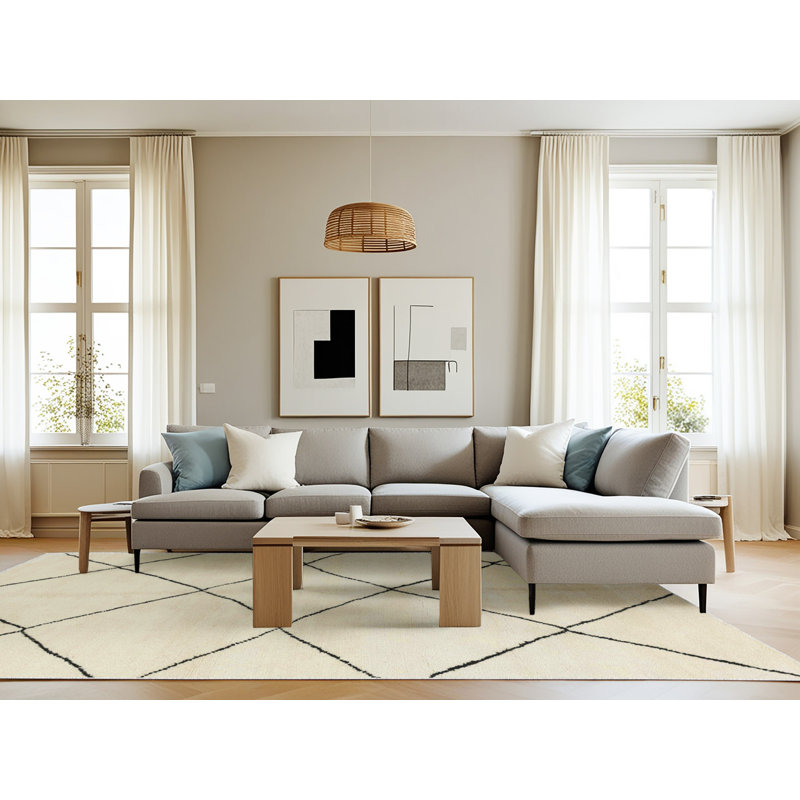 Geometric Indoor Rug, Rectangle 8' x 12'