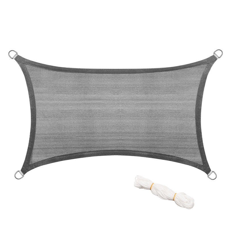 Dumbarton Rectangular Shade Sail, 500cm H x 700cm W x 0.2cm D, Grey