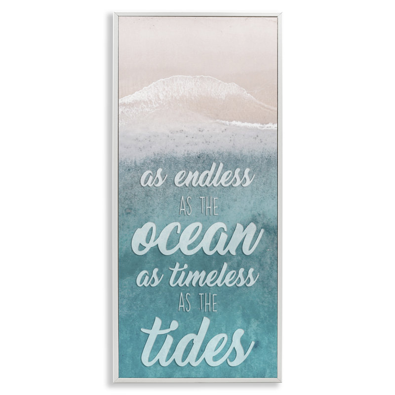 «Timeless As Tides Beach», impression numérique sur toile par Marcus Prime, H 30 po x l 13 po x P 1,5 po