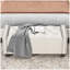 Upholstered Velvet Storage Ottoman Bench for Bedroom, End of Bed Bench with Rivet Design, Tufted Foot Rest Stool,Blue-112358999