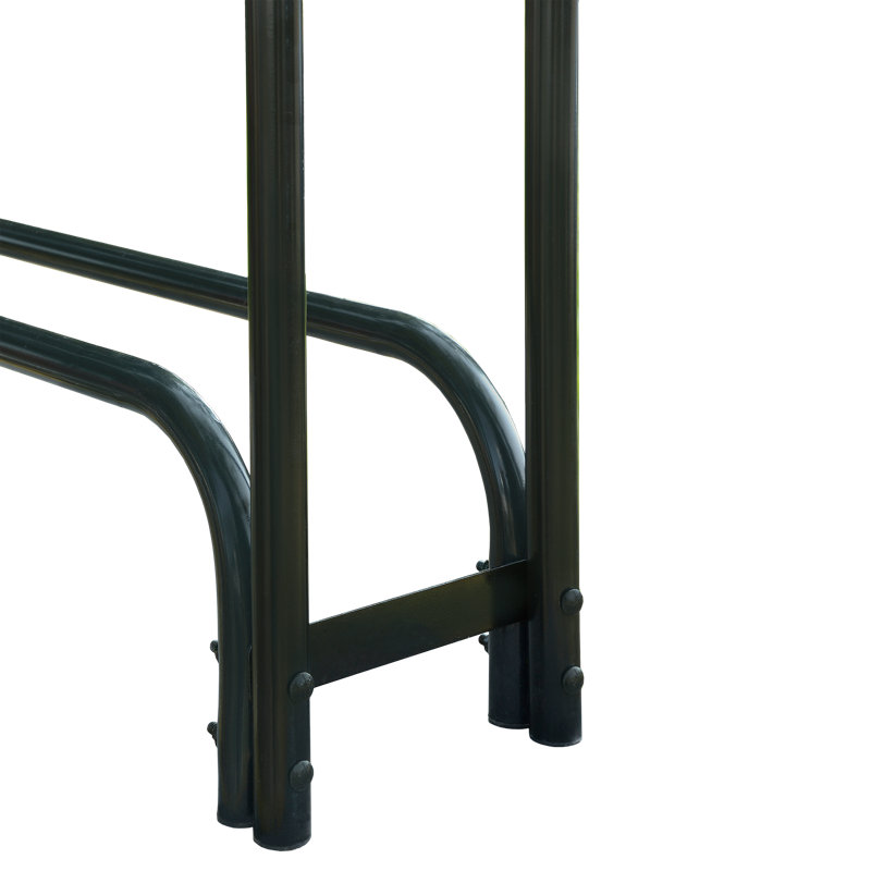 Heavy Duty Firewood Rack With Cover 4 Ft.